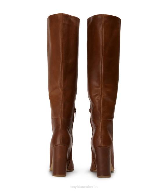 kniehohe Stiefel| de Tony Bianco Frauen Boss-Kalbsstiefel Cognac 4624431